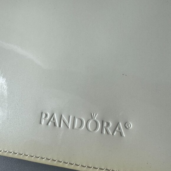 NWOT Pandora Ivory Patent Faux Leather Wristlet - Picture 8 of 15